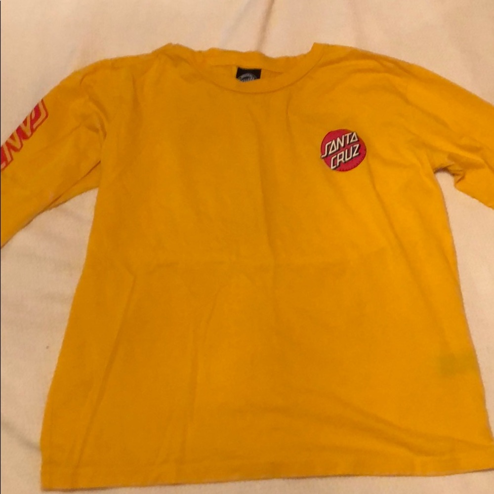 Santa Cruz Longsleeve (yellow/orange) Size: Medium